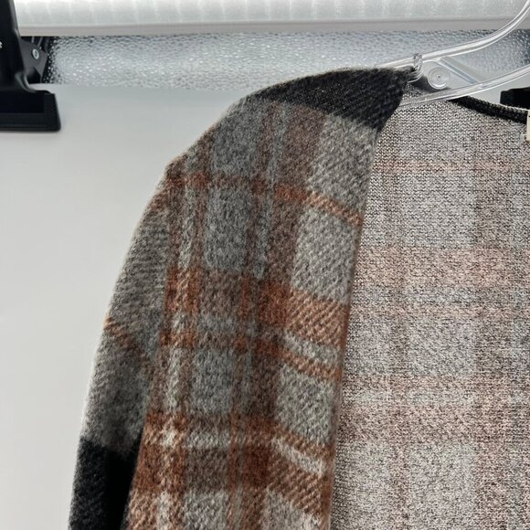 Lime & Chili Plaid Cardigan Multicolor Size Small Open Front Long Sleeve - Picture 5 of 9